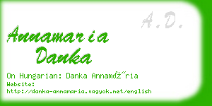 annamaria danka business card